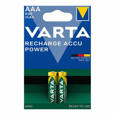 Akku-Batterien VARTA Power Micro 1,2V Größe AAA (VE= 2St.)