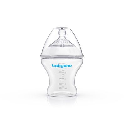 BabyOno Babyflasche 1450 BUTTON 180ml Natural Nursing