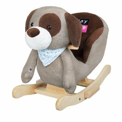 33246 Schaukelhund GRAU-BRAUN