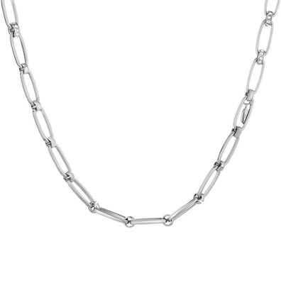 Timeless steel necklace with crystals LJ1589