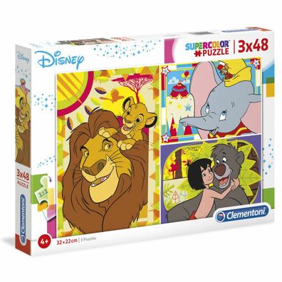 Clementoni 3X48Pcs Puzzle Disney Tiere 25236 X6