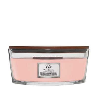 WoodWick Pressed Blooms & Patchouli Duftkerze mit Holzdocht 453,6 g