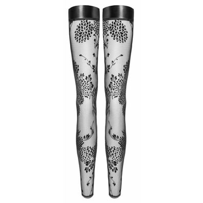 Noir Overknees XL