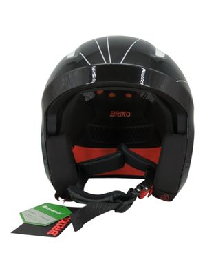 Briko Helm Unisex Erwachsene Schwarz Weiß Glänzend S 53–54 cm