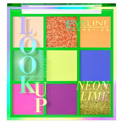 Look Up Neon Lime paleta 9 cieni do powiek 10,8g
