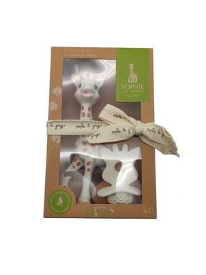 VULLI Sophie la girafe + 1 Schnuller/Beißring SOPURE, beige