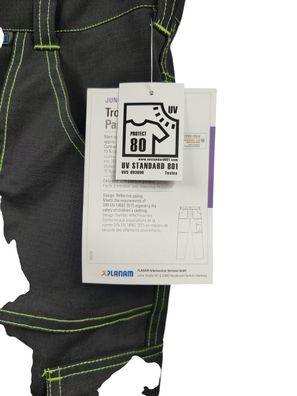 Planam-Hose anthrazit/gelb, Größe 158/164, Anthracite/Jaune