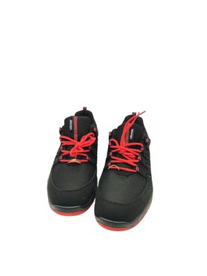 Elten S3 Maddox Schwarz-Rot Low ESD Low Schuh, Schwarz/Rot, Größe 40