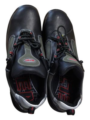 ELTEN Len ESD S3S Sicherheitsschuhe Leder Textil Gr. 49 Schwarz