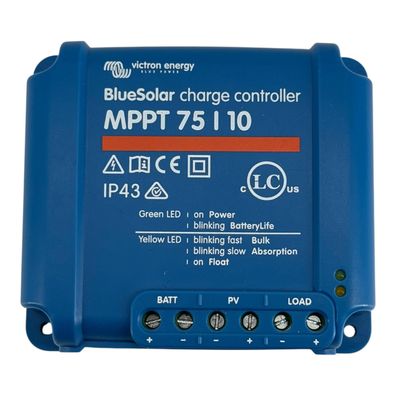 Victron Energy BlueSolar MPPT Laderegler Solar Laderegler 75V 10 Amp 12/24-Volt