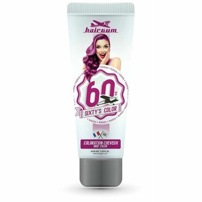 Hairgum Sixty's Color Hair Color Fushia
