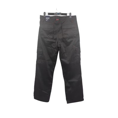 Lee Cooper LCPNT206 Herren Arbeitshose Multi Pocket Schwarz 36W/31L