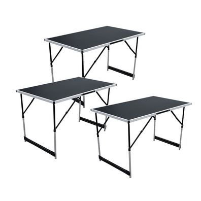 3er Set Alu Tapeziertisch verstellbar Multifunktionstisch 100x60x73/80/87/94cm