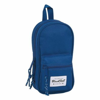 Rucksack mit Federtaschen BlackFit8 Oxford Dunkelblau (33 Stücke)