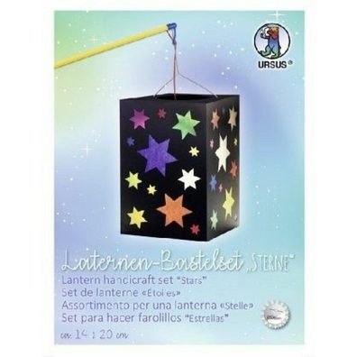 Laternen Bastelset Sterne 14 x 20 cm