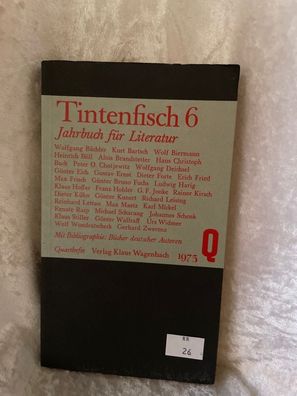 Tintenfisch 6. Jahrbuch fér Literatur