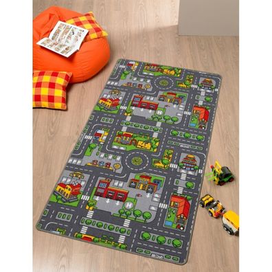 Spielteppich City 100x165cm