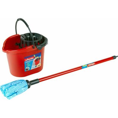 Vileda Eimer mit Aufsatz und Wischmop (rot/schwarz)
