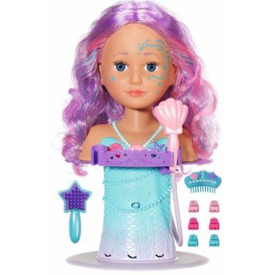BABY born® Sister Styling Head Meerjungfrau, Schmink- und Frisierkopf