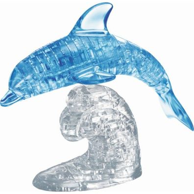 Pz. 3D Crystal Delfin blau 95T