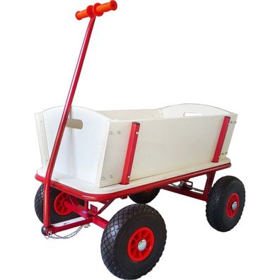 Bollerwagen m. Bremse + PU-Reifen
