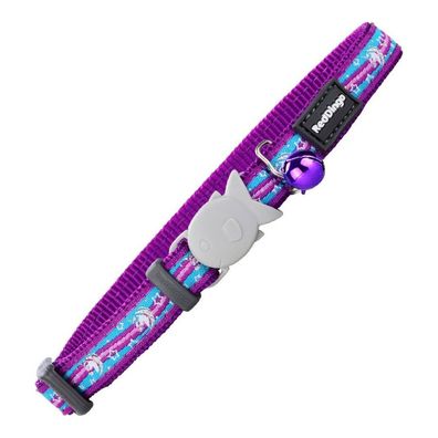 Katzenhalsband Red Dingo Style Lila Einhorn (1,2 x 20-32 cm)