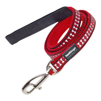Hundeleine Red Dingo Reflektierend Rot (1,5 x 120 cm)