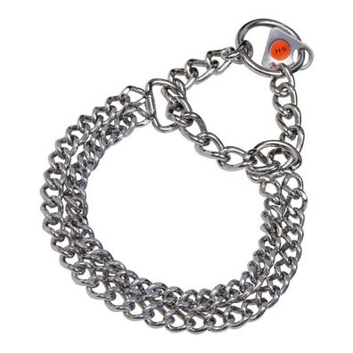 Hundehalsband Hs Sprenger Silberfarben 2 mm Double Verbindungen (30 cm)