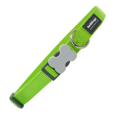 Hundehalsband Red Dingo Neongrün (1,5 x 24-36 cm)