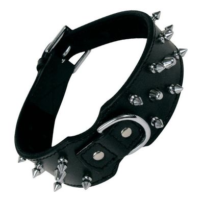 Hundehalsband Gloria Schwarz Spikes (70 cm)
