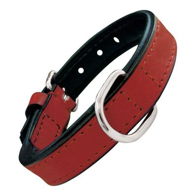 Hundehalsband Gloria Polsterung Rot (30 x 1,5 cm)