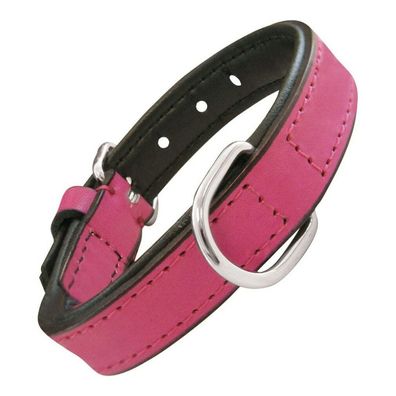 Hundehalsband Gloria Polsterung Pink (35 x 1,5 cm)