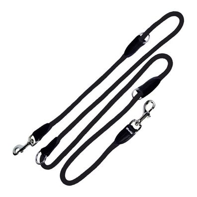Hundeleine Gloria Multiposition Schwarz (1.2 x 200 cm)