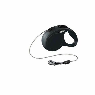 Hundeleine Flexi New Classic 8 m Schwarz Größe S