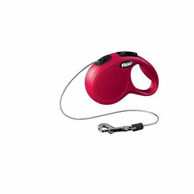 Hundeleine Flexi New Classic 8 m Rot Größe S