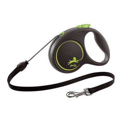 Hundeleine Flexi BLACK DESIGN 5 m Größe S grün