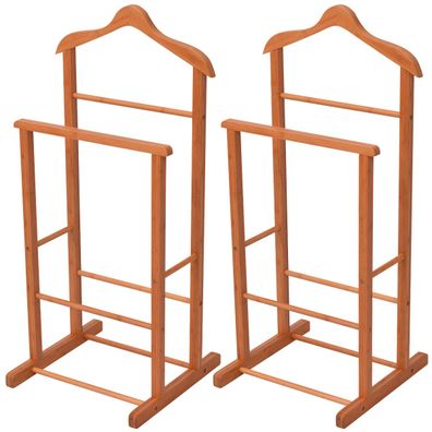 vidaXL Kleiderregale 2 pcs Braun 46 x 40 x 95 cm Bambus