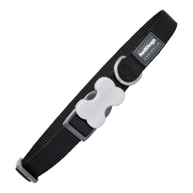 Hundehalsband Red Dingo weich Schwarz (1,2 x 20-32 cm)