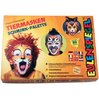Eulenspiegel Eulenspiegel 208038 Tiermasken Schmink Palette