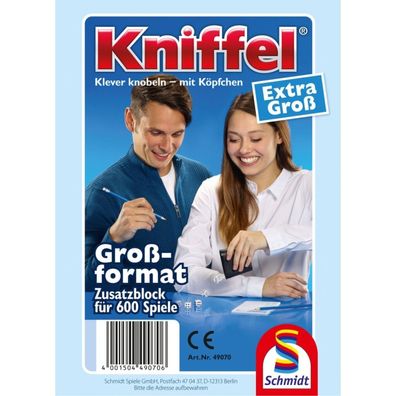 Kniffelblock groß 100 Blatt