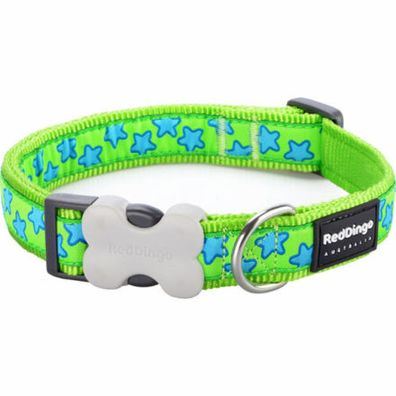 Hundehalsband Red Dingo Stern Sterne (1,5 x 24-36 cm)