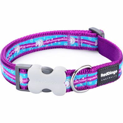 Halsband RD 20 mm x 30-47 cm - Einhorn Lila