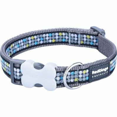 Halsband RD 12 mm x 20-32 cm - Modern auf Grau
