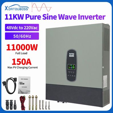 Reiner Sinuswellen-Hybrid-Wechselrichter 48 V DC auf 230 V AC, unterstützt parallel