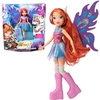 Bloom | Bling the Wings Puppe | Winx Club | Flügel mit Holo-Segmenten