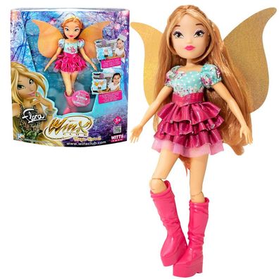 Flora | Magic Reveal Puppe | Winx Club | Mit austauschbaren Flügeln
