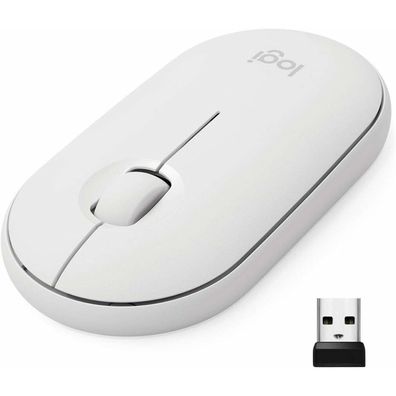 Logitech Mouse M350 Pebble white (910-005716)