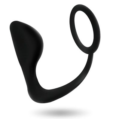 Addicted TOYS ANAL PLUG WITH BLACK PENIS RING