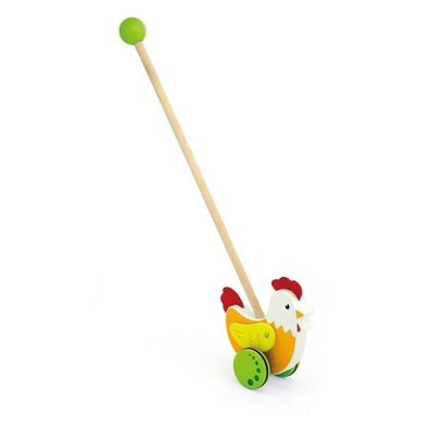 VIGA 2043675 Viga Toys - Schiebespielzeug - Huhn
