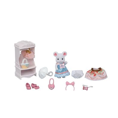 City - Set aus modischen Outfits und Accessoires